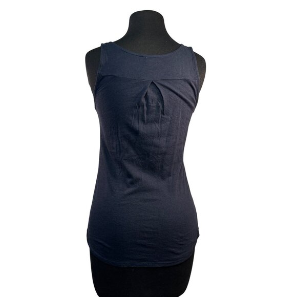 Express Size XSmall Striped V-Neck Sleeveless Top With Zipper - Picture 4 of 6